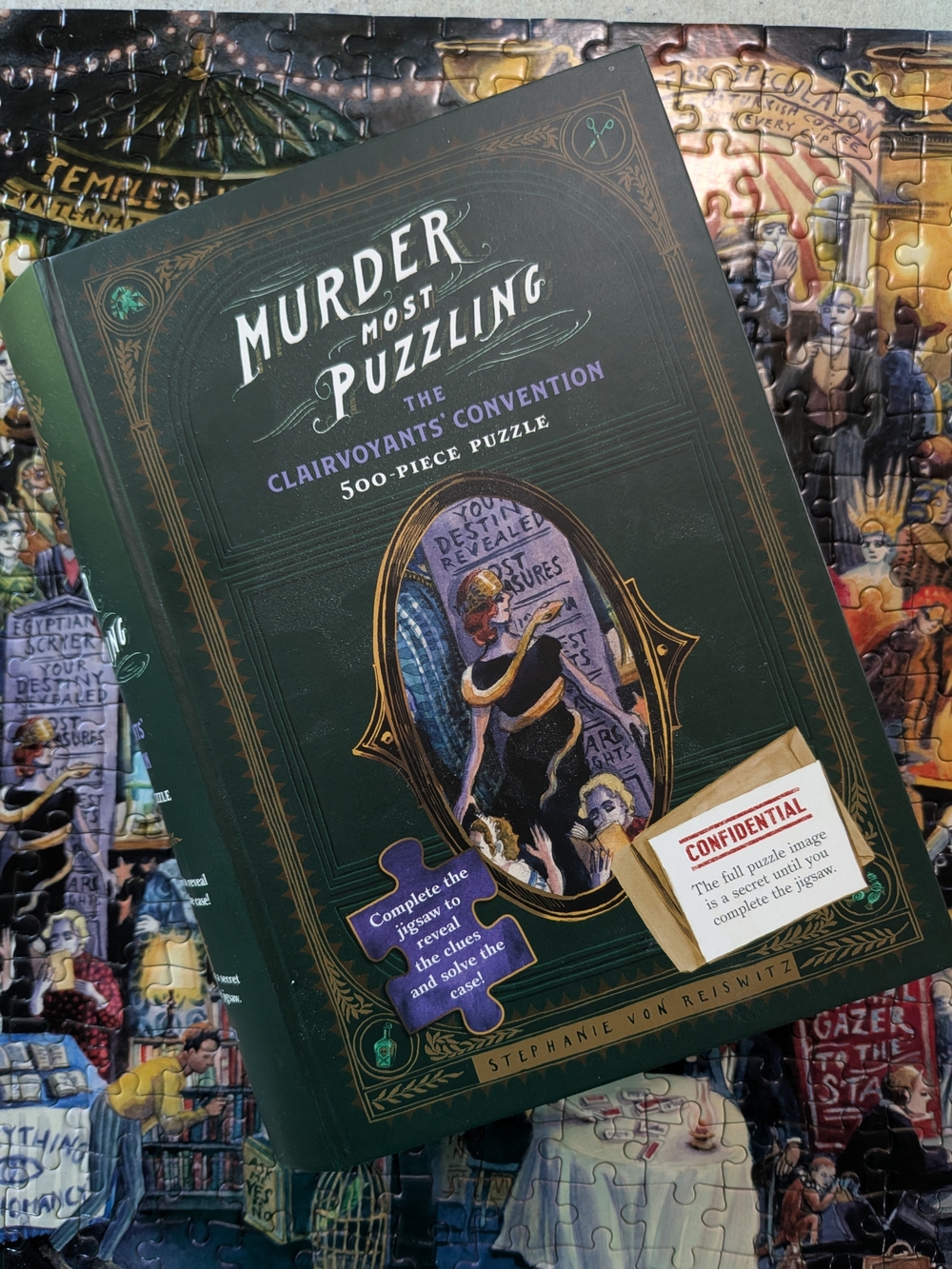 Murder Most Puzzling - The Clairvoyant Convention - 500 Piece Jigsaw Puzzle